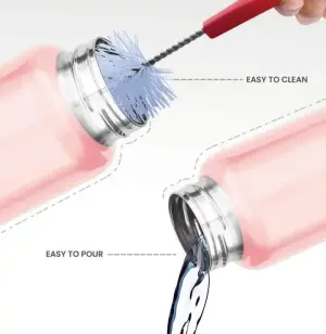 Aqua Stainless Steel Light Pink Colour Water Bottle 500 ml 