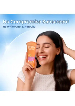 Lotus Herbals Safe Sun Daily Multi-Function Sunblock PA+++ SPF 70 (60g)