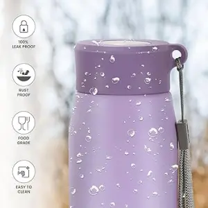 Handy Stainless Steel Sipper  Purple Colour Water Bottle (650 ML) 