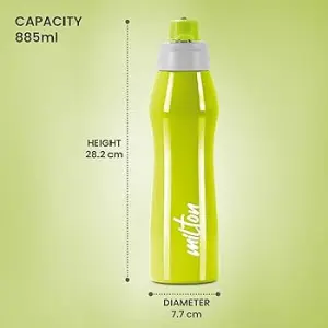 ACTIVE Stainless Steel Water Bottle, 1000ml, Parrot Green