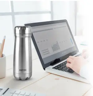 All Rounder 400 Thermosteel Hot and Cold Flask, 1 Piece, 350 ml, Silver | Insulated Flask | Leak Proof | Soup Flask | Dal Flask | Sambar Flask | Thermos | Long Hours Hot and Cold