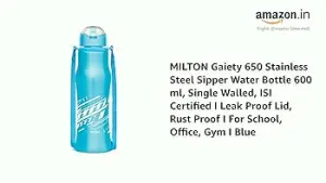 GAIETY  Stainless Steel Sipper Blue Colour Water Bottle 650 ml