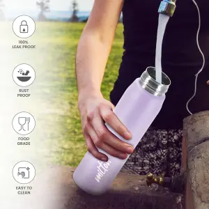 Handy Stainless Steel Sipper  Purple Colour Water Bottle (850ML) 