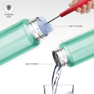 Aqua Stainless Steel Aqua Green Colour Water Bottle 1000 ml 