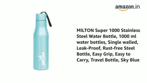 Super Stainless Steel Water Bottle Sky Blue Colour (1000 ml) 