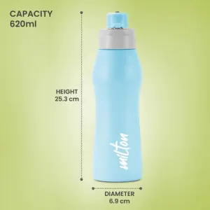 ACTIVE Stainless Steel Water Bottle, 750ml,Sky Blue