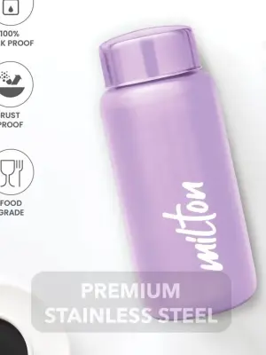 Aqua Stainless Steel Purple Colour Water Bottle 500 ml 
