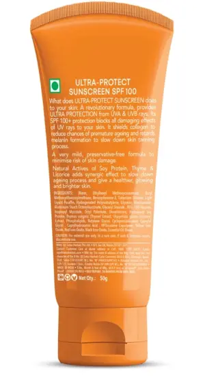 Lotus Herbals Safe Sun Ultra-Protect Sunblock SPF 100+ PA+++(50g)
