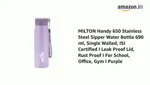 Handy Stainless Steel Sipper  Purple Colour Water Bottle (650 ML) 