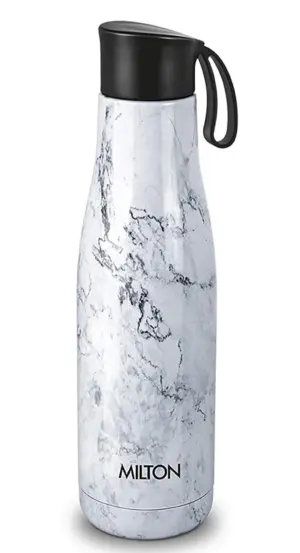 MIRAGE 800 Steel Bottle (Pack of 1, White)