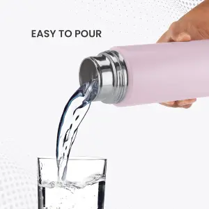 GLIDE Stainless Steel Light Pink Water Bottle 1000 ml