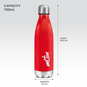 PLAIN LID BOTTLES RED SHINE COLOUR 800 ML