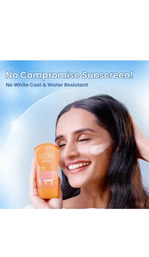 Lotus Herbals Safe Sun Sunscreen Cream PA+ SPF 20(50g)