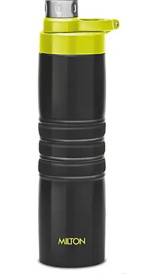 Amigo 800 Thermosteel Hot or Cold Water Bottle, 660 ml, Black