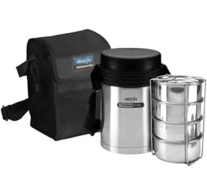 MILTON Tuscany 4 Tiffin, Silver, Stainless Steel