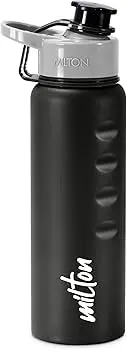 GRIPPER Stainless Steel Water Bottle, 750 ml, Black