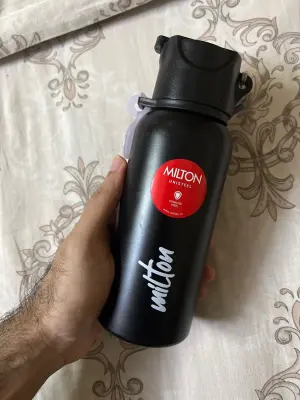 SIPSTAR - Stainless Steel Sipper Black Colour Water Bottle 600ml