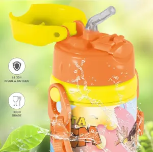 Milton Charmy 350 Chota Bhim Thermosteel Kids Water Bottle, 330 ml, Yellow | Vacuum Insulated | Hot & Cold | Leak Proof | Rust Proof | School | Picnic
