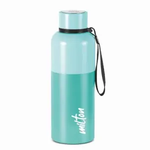 Ancy 1000 Thermosteel Water Bottle, ISI Certified, 24 Hr Hot and Cold 1000 ml Steel Flask (Pack of 1, Blue)