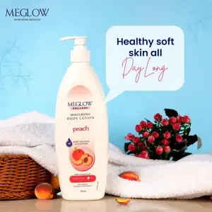 MEGLOW  500ml Body Lotion (Peach)