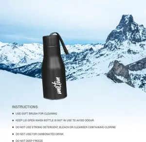 Super Stainless Steel Water Bottle Black Colour (500 ml) 