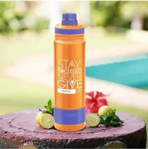Milton Astir 900 Thermosteel Hot and Cold Water Bottle, 920 ml, Orange