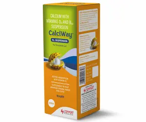 Calciway Suspension (CALCIUM SUPPLIMENTS  CALCIUM WITH VITAMINS D AND B SUSPENSION)
