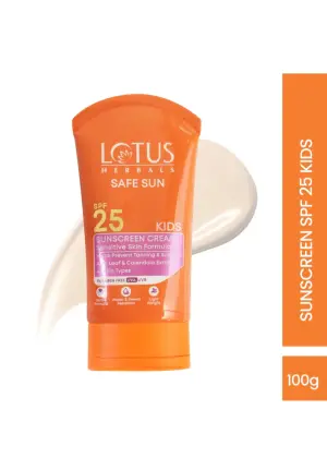 Lotus Herbals Safe Sun Kids Sunscreen Cream. (100g)