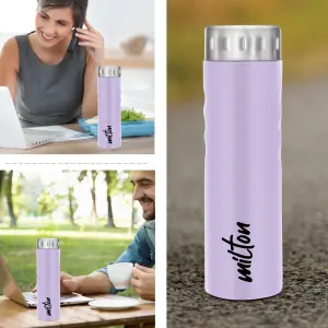 STREAM Stainless Steel Purple Colour Water Bottle 1000 ml