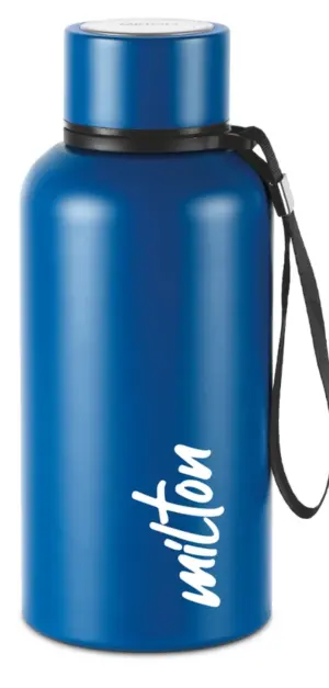 Aura 500 Thermosteel Water Bottle, ISI Certified, 24 Hr Hot and Cold 500ml Steel Flask (Pack of 1, Blue)
