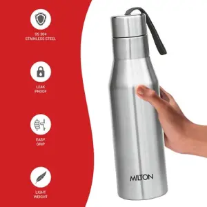 Super Stainless Steel Water Bottle Silver Colour (1000 ml) 