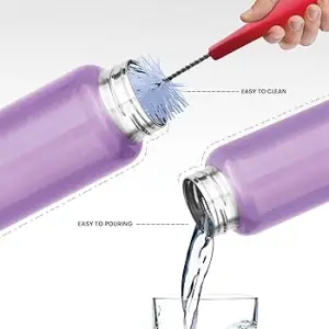 Aqua Stainless Steel Purple Colour Water Bottle 500 ml 