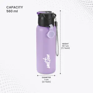  SIPSTAR - Stainless Steel Sipper Purple Colour Water Bottle 600 ml