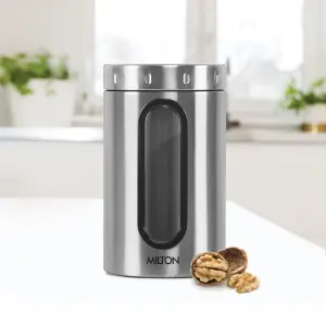 Steel Crispy 1500 Storage Jar, 1.45 Litres, Silver 