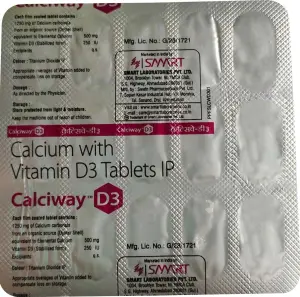 Calciway D3 Tab (Calcium with Vitamin D3 Tablets IP)