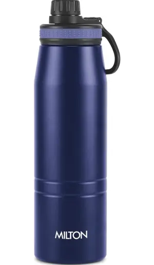 Sparkle 900 Thermosteel Water Bottle with Easy Sip Cap and Handle, 920 ml, Vacuum Insulated Stainless Steel, Hot and Cold, On The Go Bottle for Office College, Blue