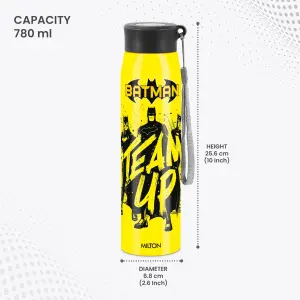 Handy Design Stainless Steel Dark Yellow Colour Water Bottle (850ml) 