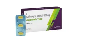 Azipunch 500 (Azithromycin Tablets IP 500 mg) 3 tabs Pack
