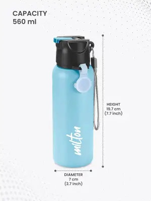SIPSTAR - Stainless Steel Sipper Blue Colour Water Bottle 600ml