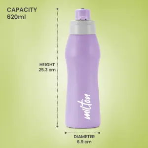 ACTIVE Stainless Steel Water Bottle, 750ml, Purple