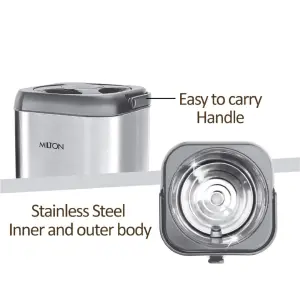 Milton Thermosteel Sterling 10 Insulated Water Jug, 9.1 Liters, Silver