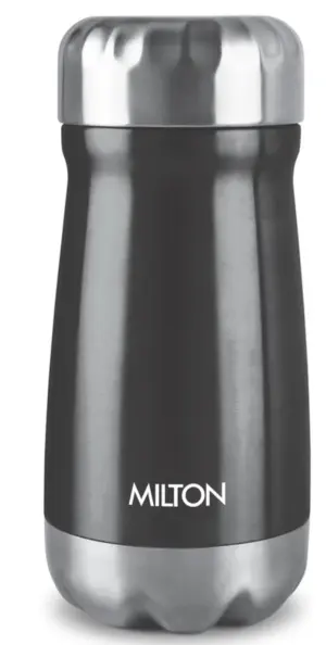 All Rounder 400 Thermosteel Hot and Cold Flask, 1 Piece, 350 ml, Black| Insulated Flask | Leak Proof | Soup Flask | Dal Flask | Sambar Flask | Thermos | Long Hours Hot and Cold