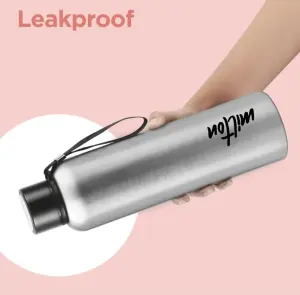Aura 1000 Thermosteel Water Bottle, ISI Certified, 24 Hr Hot and Cold 1000ml Steel Flask (Pack of 1, Silver)