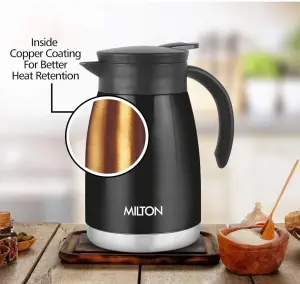 Milton Bistro 800 Thermosteel Carafe, 780 ml, Black