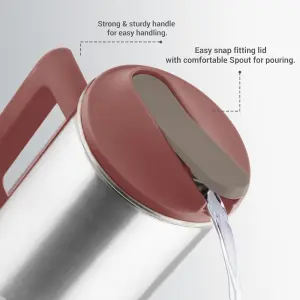 Milton Citrine Stainless Steel 1600 Water Jug Red 