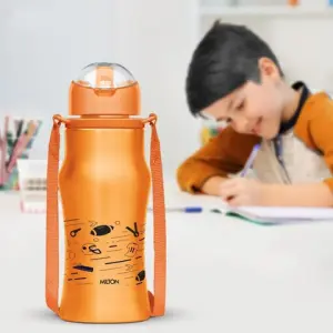 GAIETY  Stainless Steel Sipper Orange Colour Water Bottle 450 ml