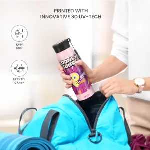 Handy Design Stainless Steel Light Pink Colour Water Bottle (850ml) 