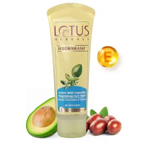 Lotus Herbals Jojobawash Active Milli Capsules Nourishing Face Wash.(80g)