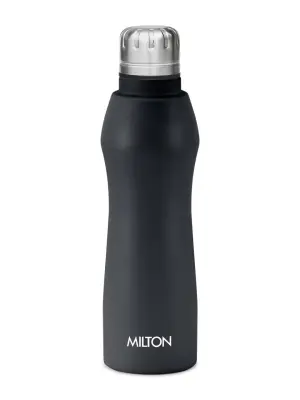 Elate Stainless Steel Water Bottle Black Colour (1000 ML) 