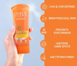 Lotus Herbals Safe Sun Daily Multi-Function Sunscreen SPF 50+ PA+++ (100g)